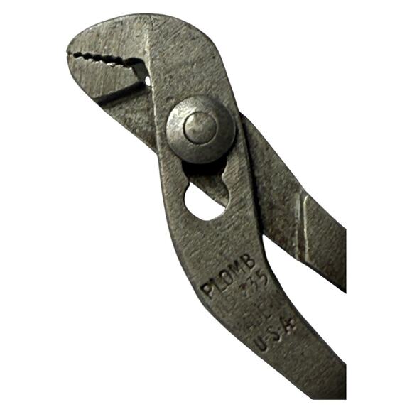 Vintage Mini Plomb No 235 Ignition Pliers Slip Joint Made in USA 4 1/4" - A1115 - Picture 4 of 10
